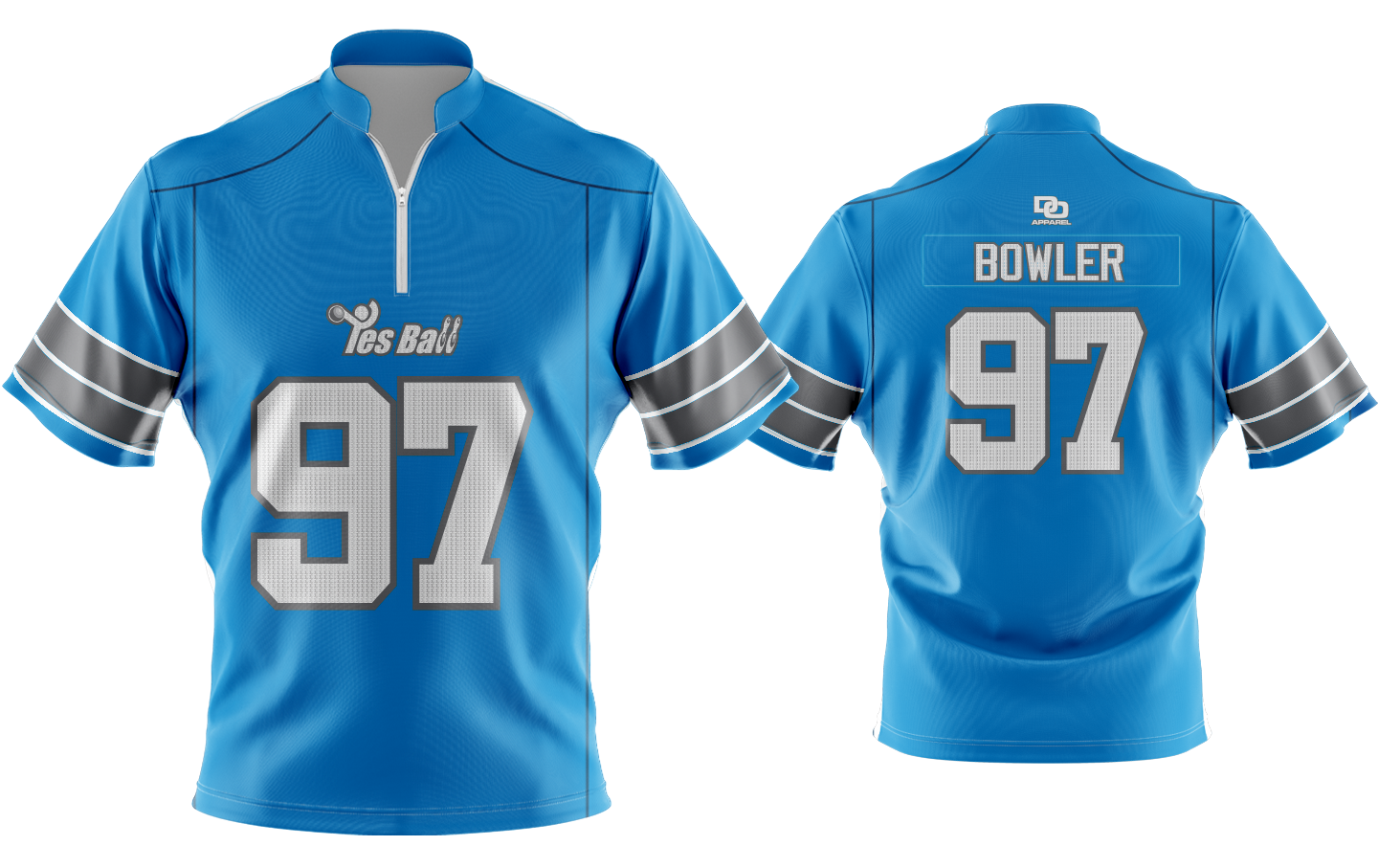 Custom Bowling Jersey - Lions Blue