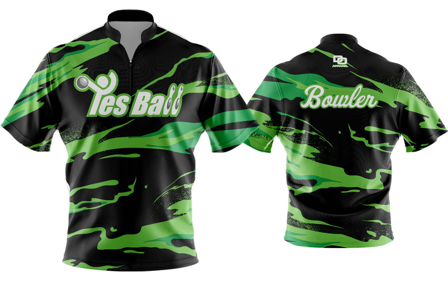 Custom Bowling Jersey - Lime Green