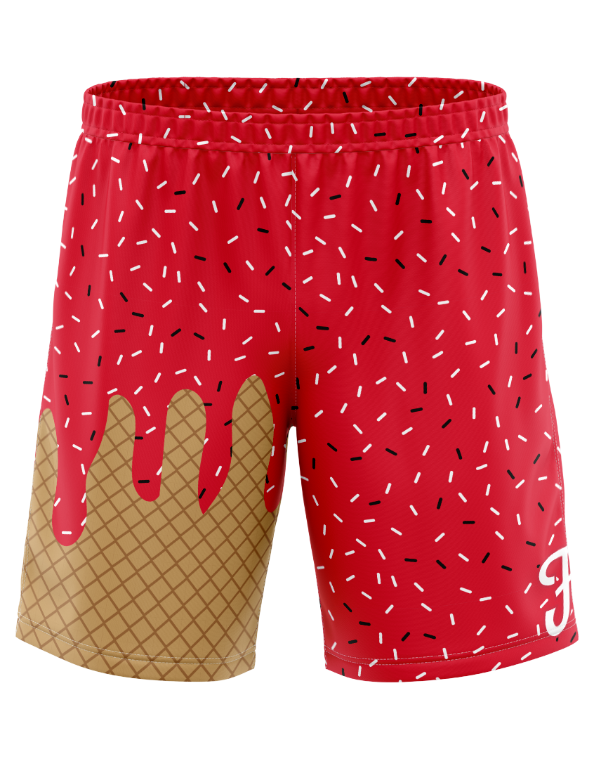 Custom Shorts - Red Drip