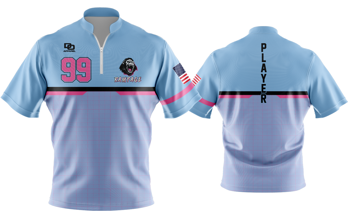 Custom Vapor Batting Jacket - Columbia