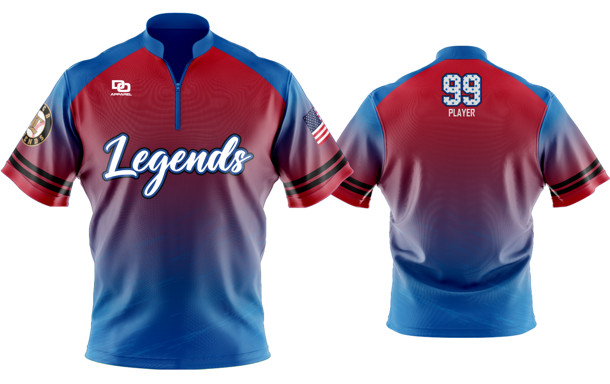 Custom Vapor Batting Jacket - USA Fade