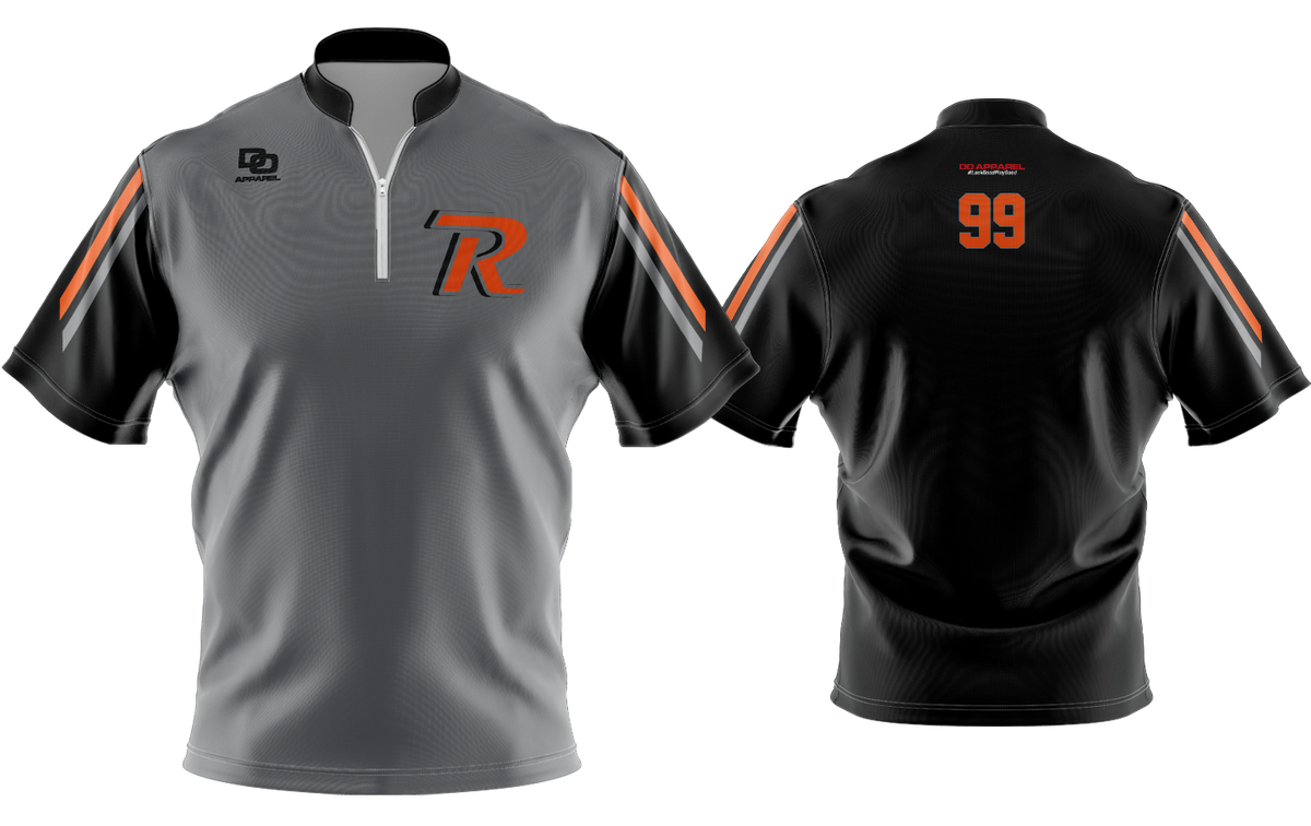 Custom Vapor Batting Jacket - Grey/Black