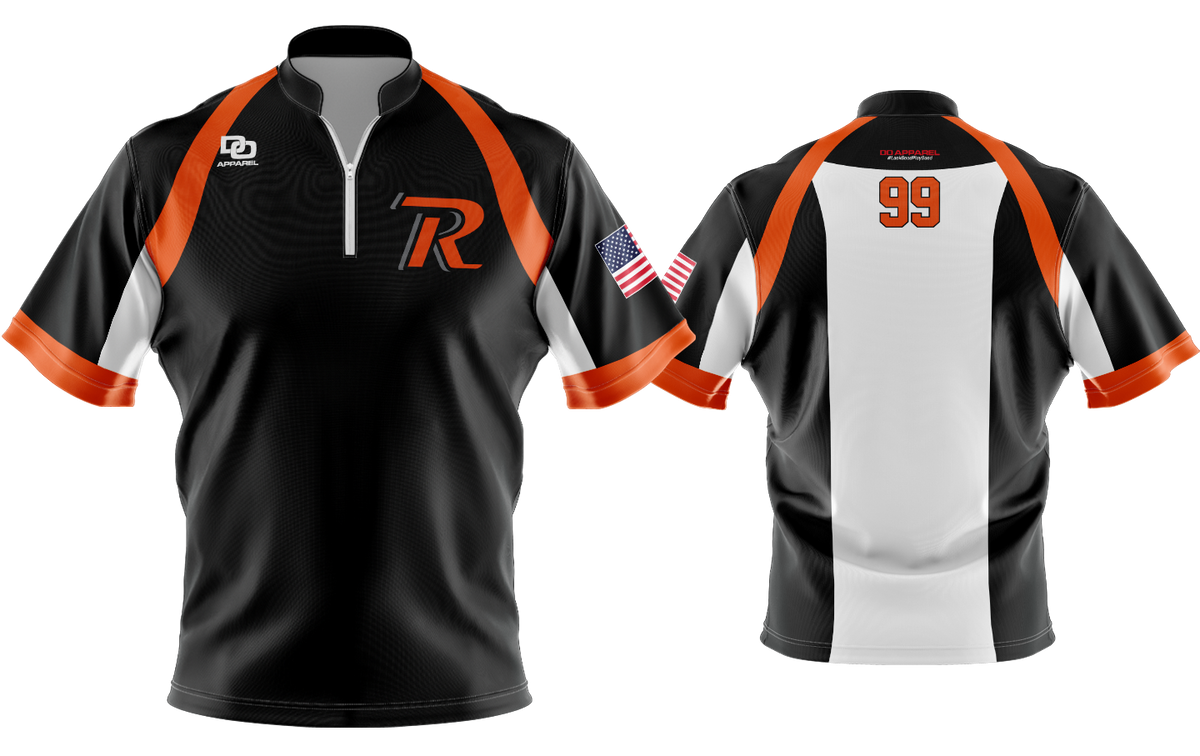 Custom Vapor Batting Jacket - Black/White
