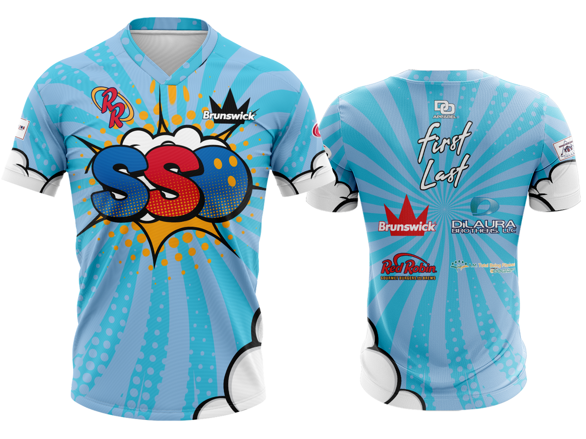 Custom V-Neck Jersey - Columbia