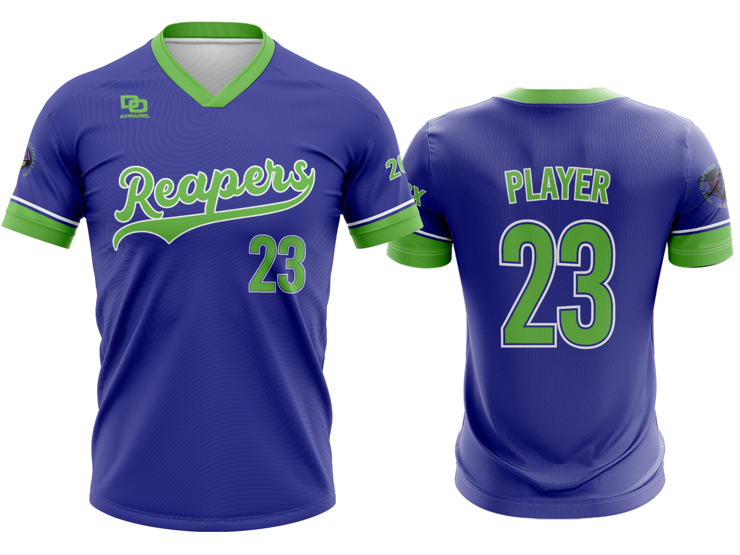 Custom V-Neck Jersey - Purple