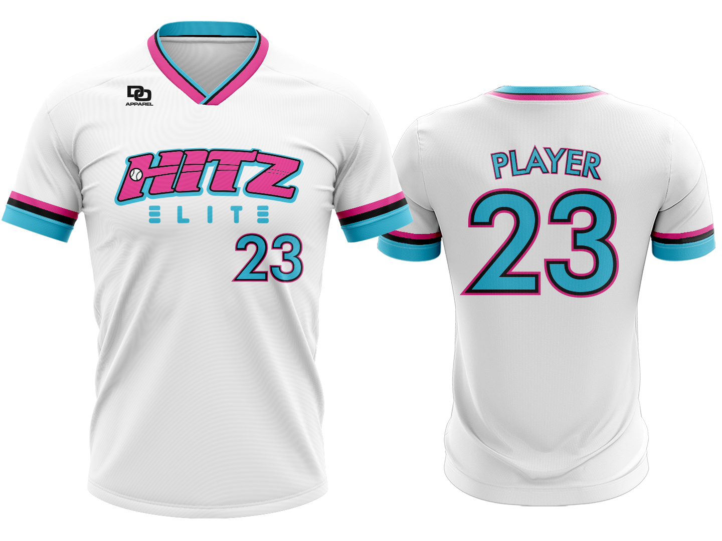 Custom V-Neck Jersey - Miami Ice