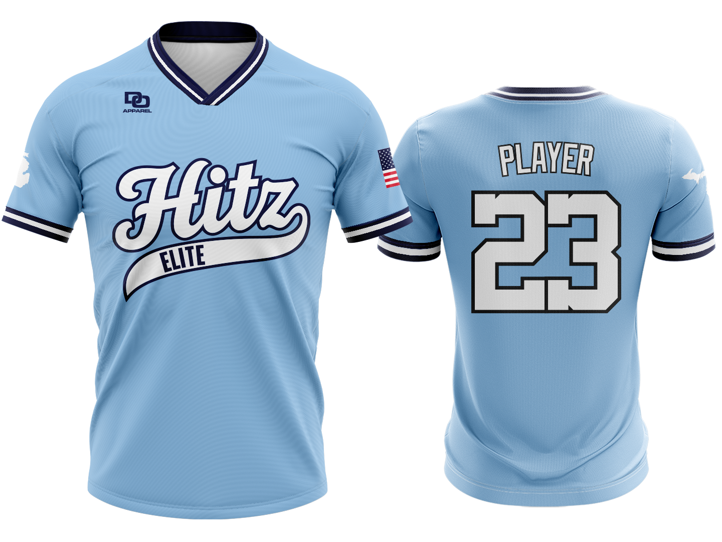 Custom V-Neck Jersey - DT Columbia