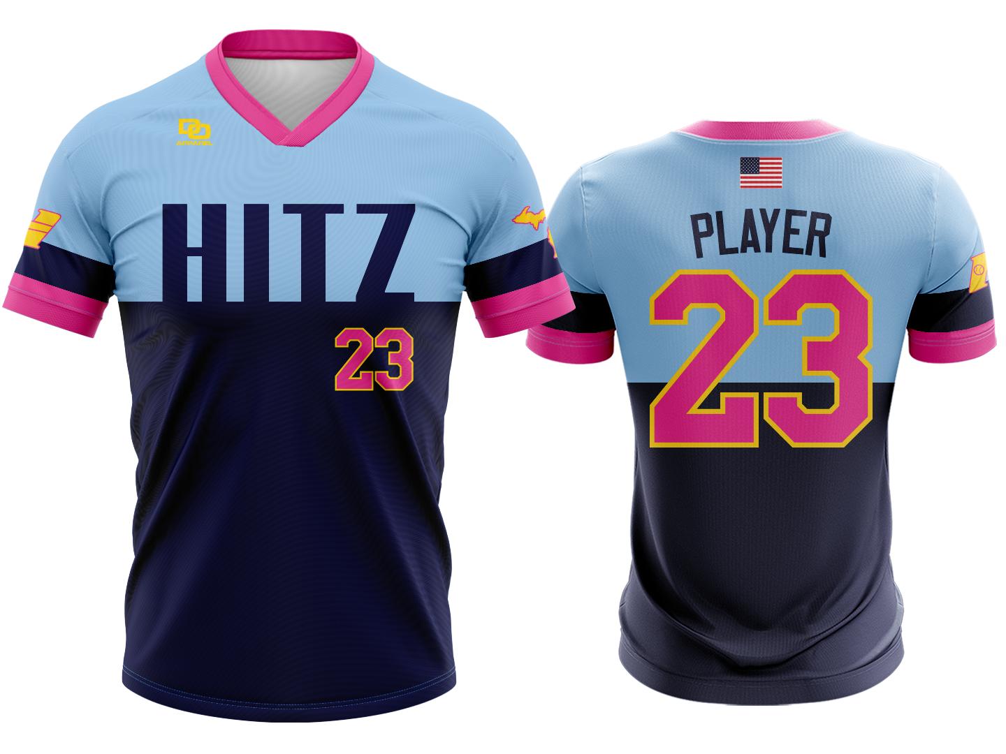 Custom V-Neck Jersey - Rockies City