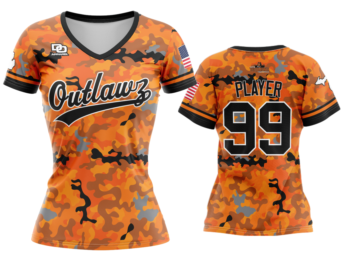 Custom Womens Crew Jersey - Camo Fury