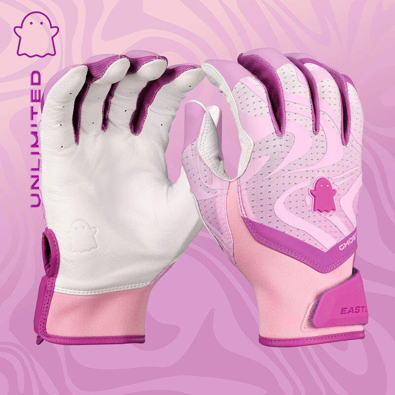 Easton Ghost Ethos Unlimited Lilac Fastpitch Batting Gloves