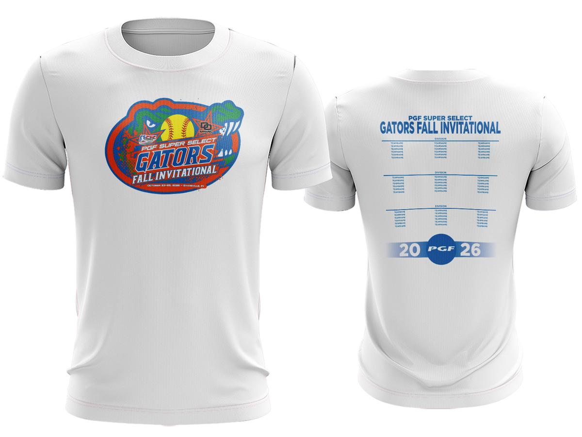 Tournament Tee - Gators Fall Invite White