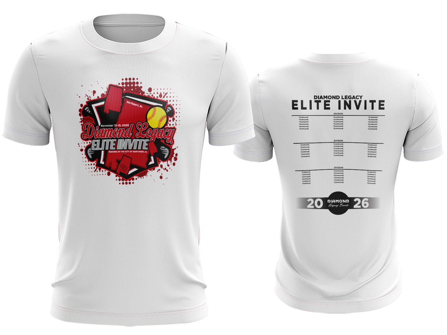 Tournament Tee - Elite Invite White