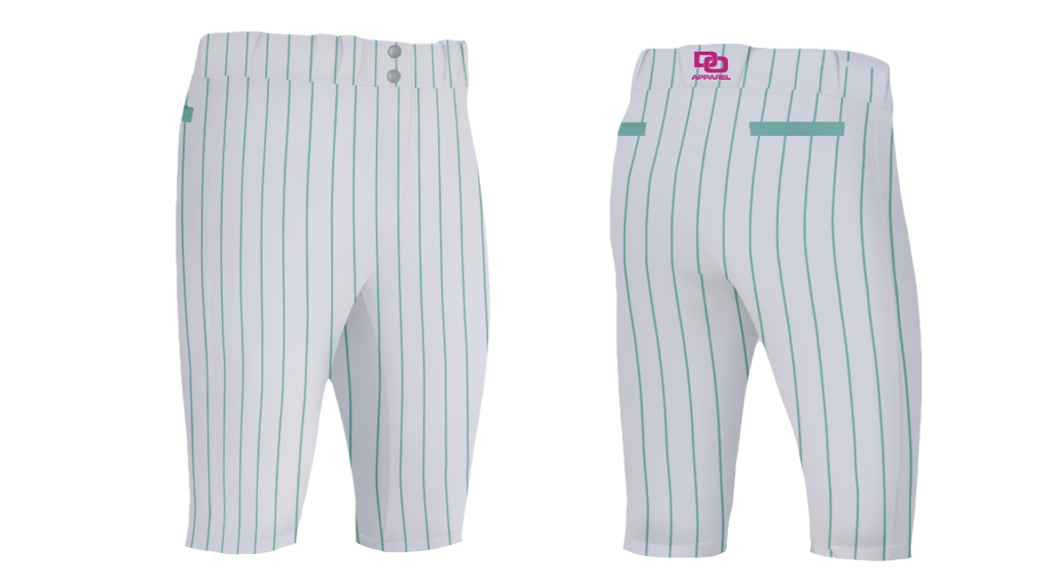 Custom Baseball Knickers - White Pinstripe
