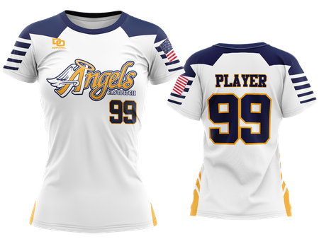 Custom Womens Crew Jersey - White