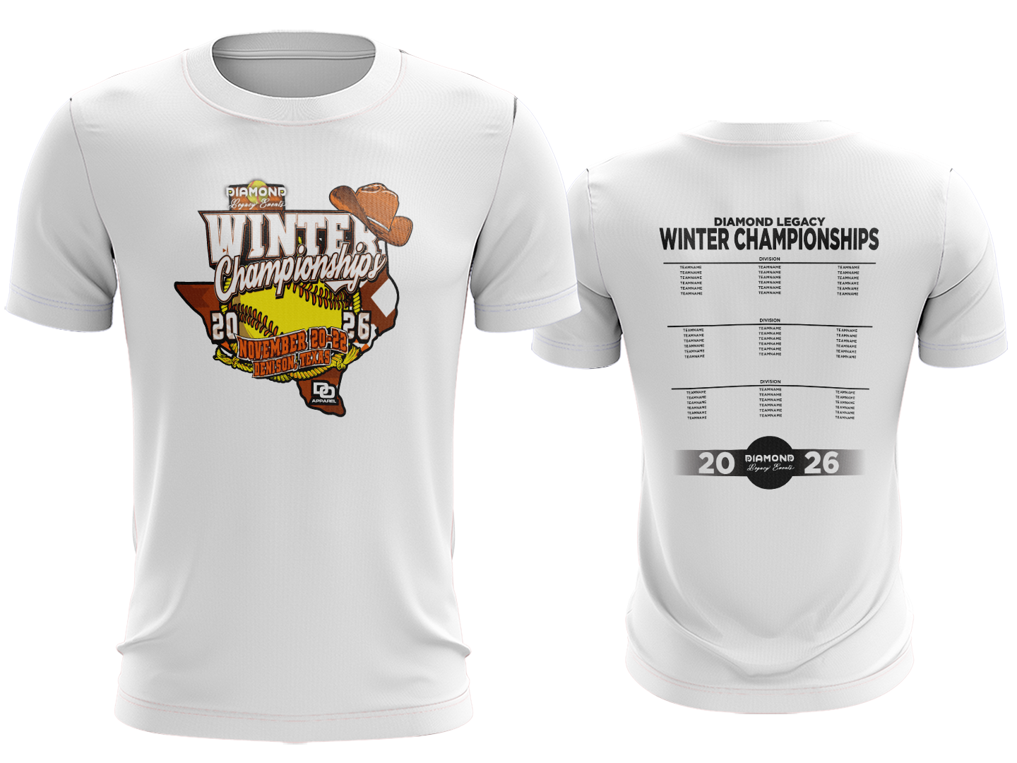 Tournament Tee - Winter Championship White