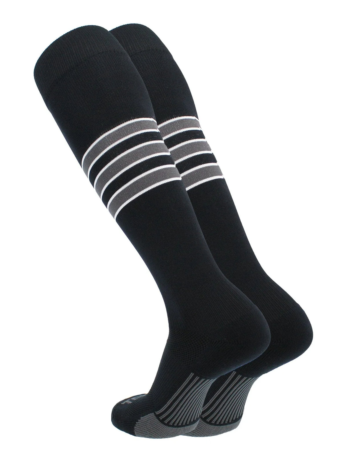 Dugout Series Accent Trim Striped Baseball Socks