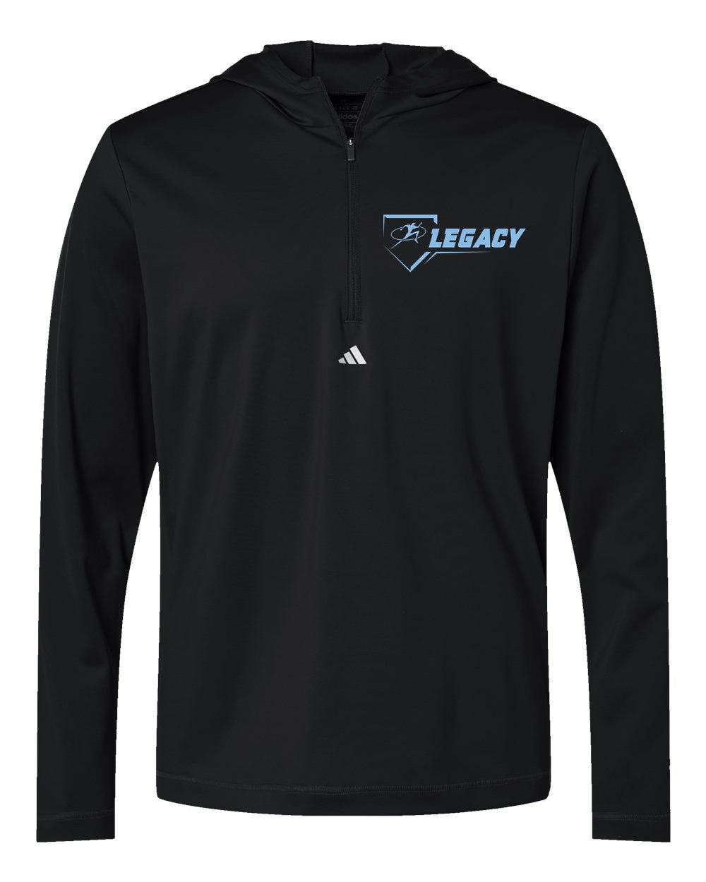 Adidas Men's Lightweight Quarter-Zip Hooded Pullover