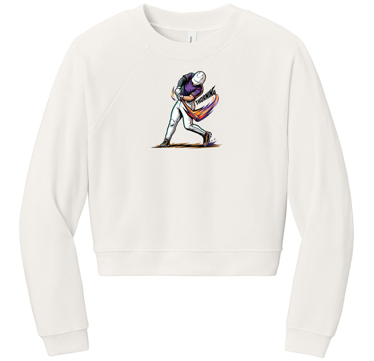 BELLA+CANVAS Women’s Raglan Sponge Fleece Crew