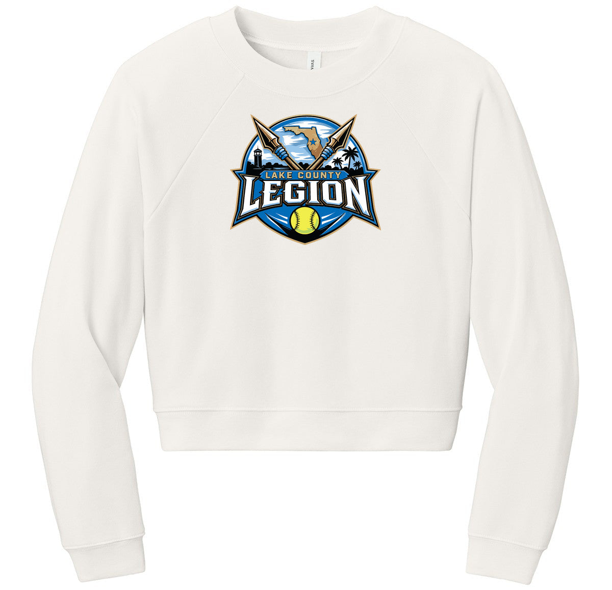 BELLA+CANVAS Women’s Raglan Sponge Fleece Crew