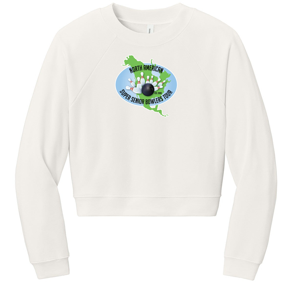 BELLA+CANVAS Women’s Raglan Sponge Fleece Crew
