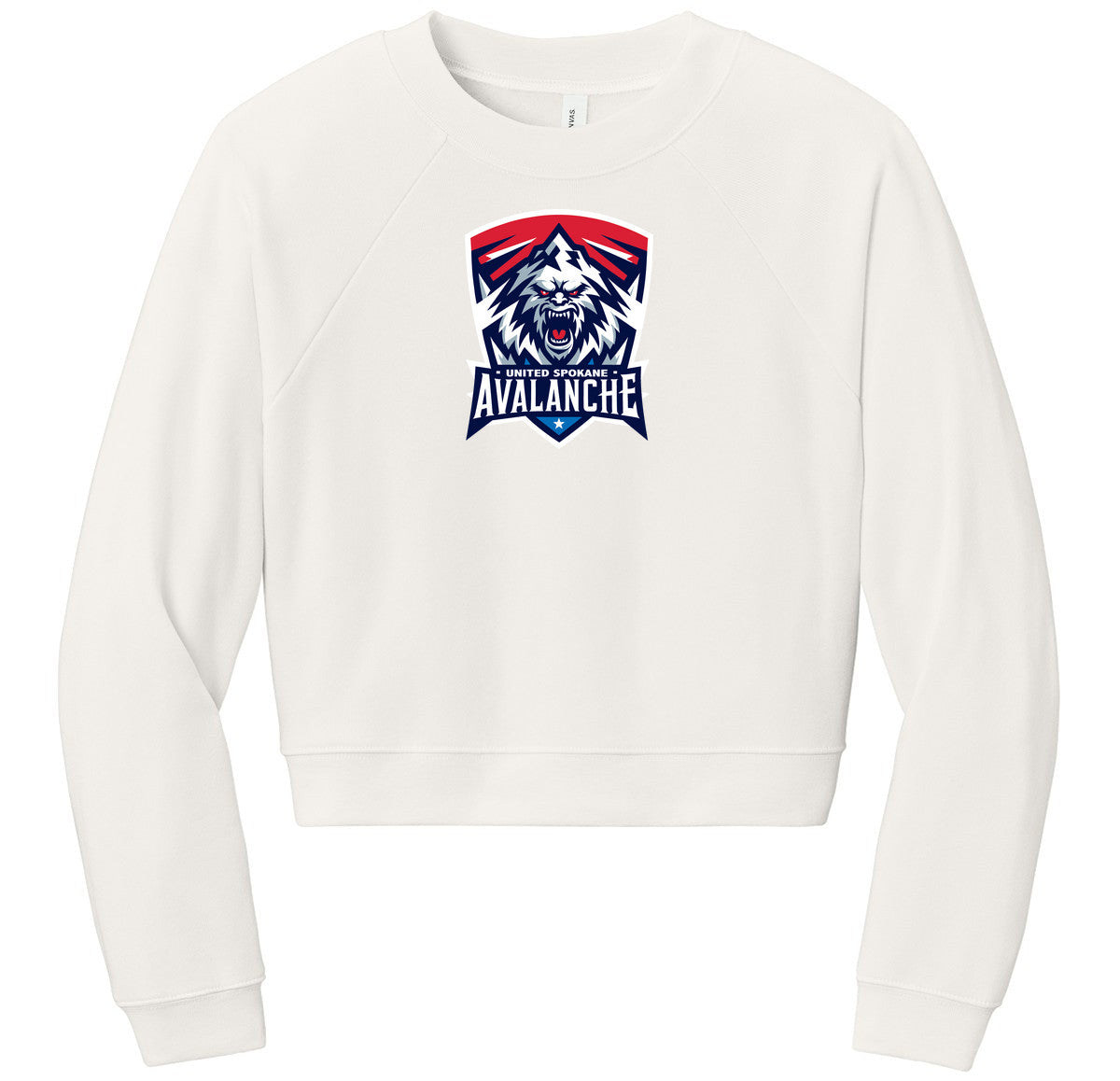 BELLA+CANVAS Women’s Raglan Sponge Fleece Crew