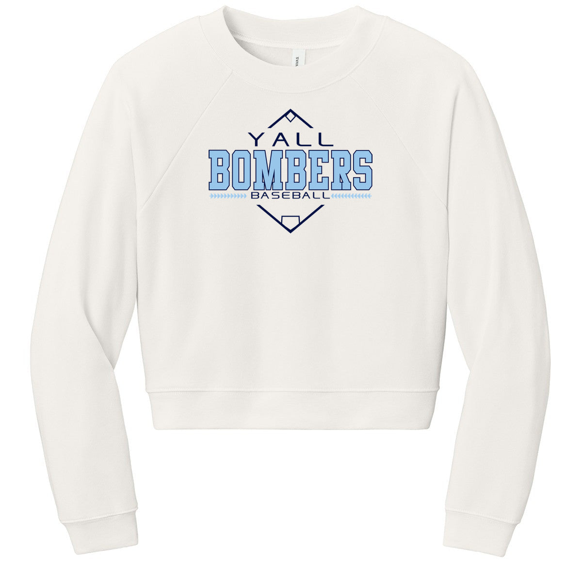 BELLA+CANVAS Women’s Raglan Sponge Fleece Crew