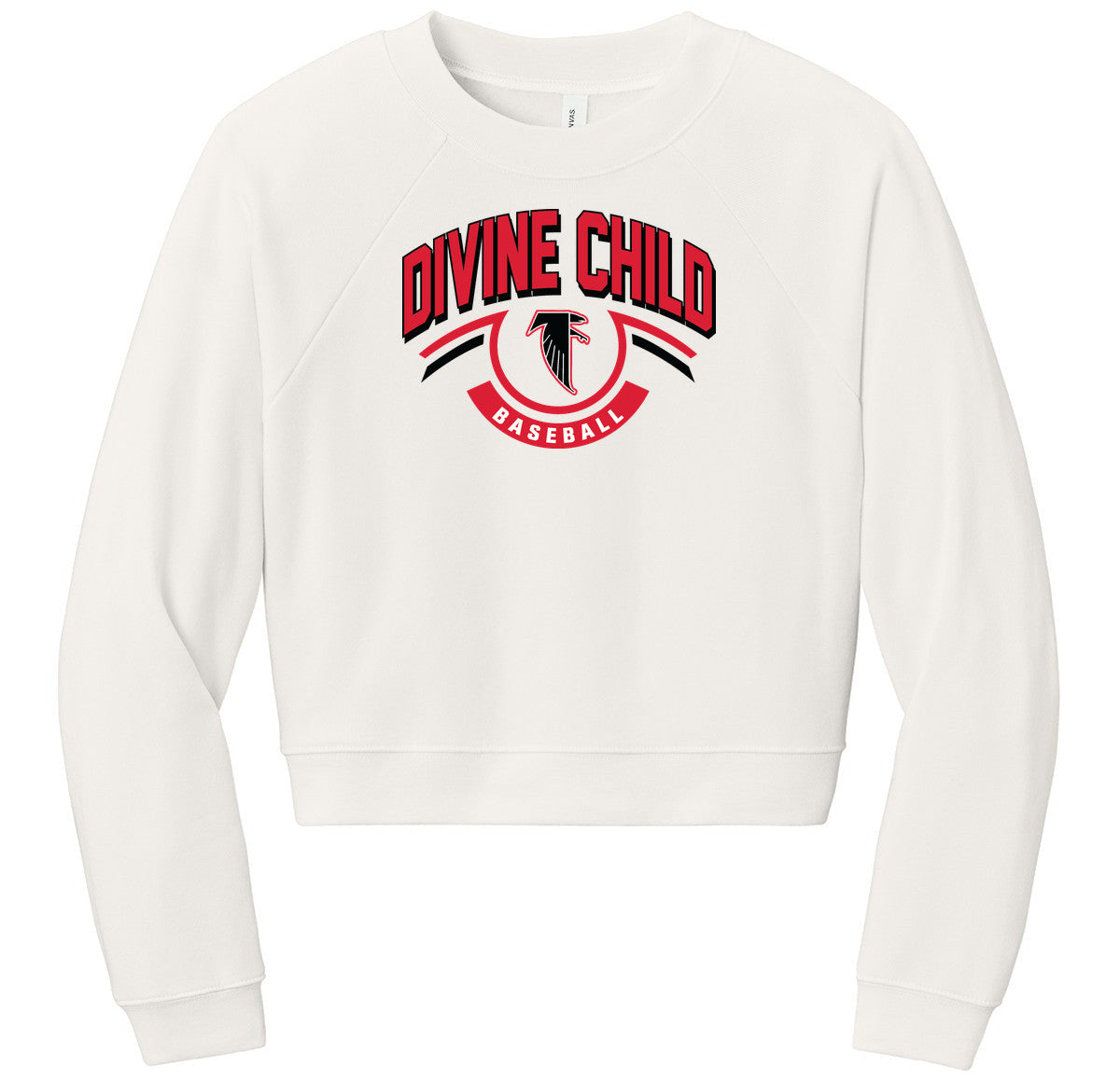 BELLA+CANVAS Women’s Raglan Sponge Fleece Crew
