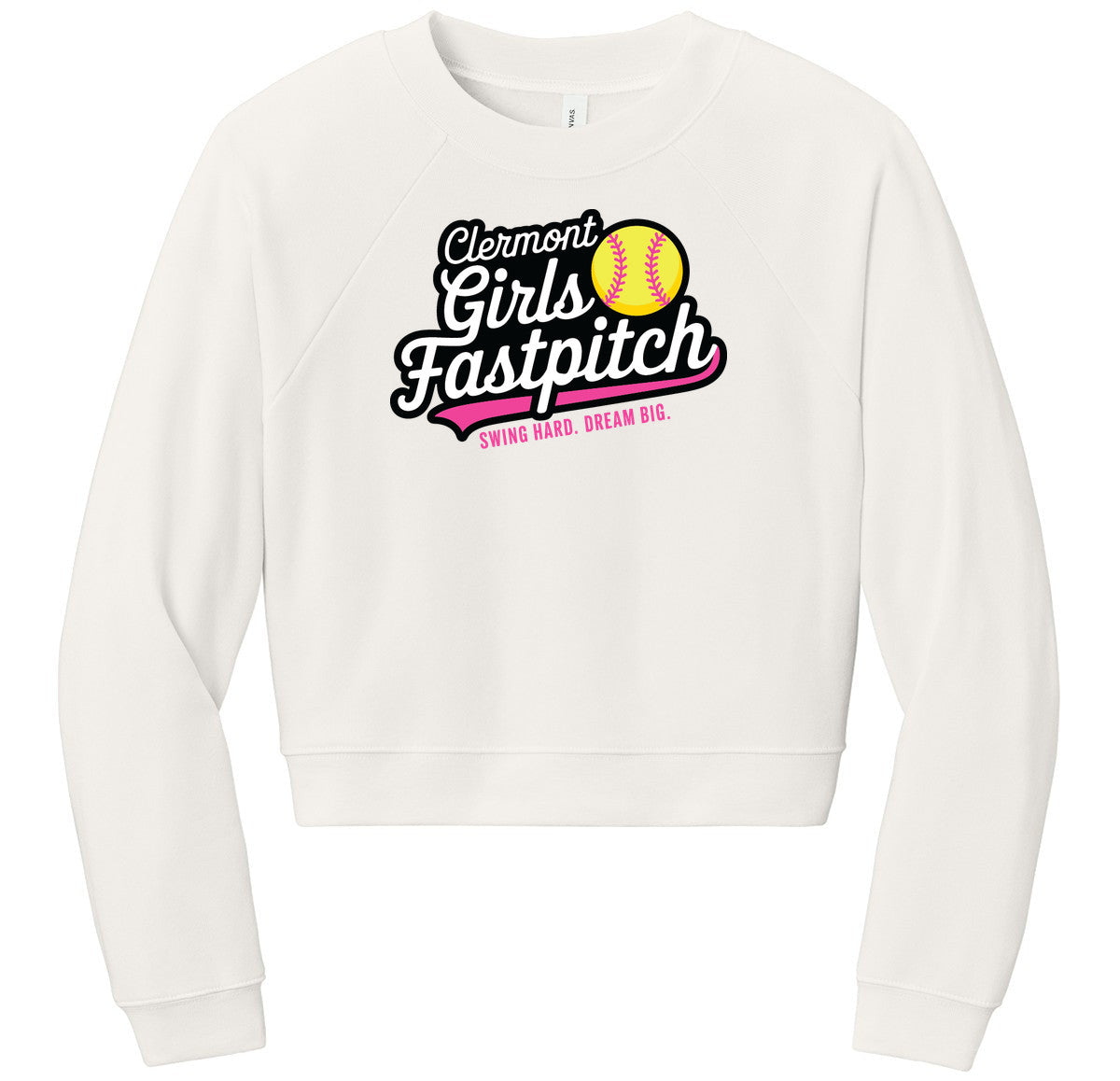 BELLA+CANVAS Women’s Raglan Sponge Fleece Crew