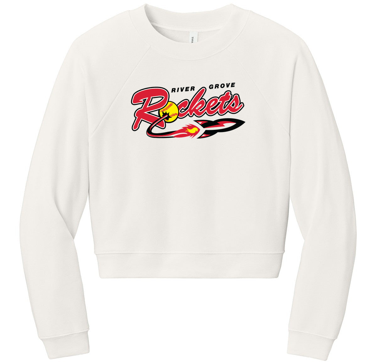 BELLA+CANVAS Women’s Raglan Sponge Fleece Crew