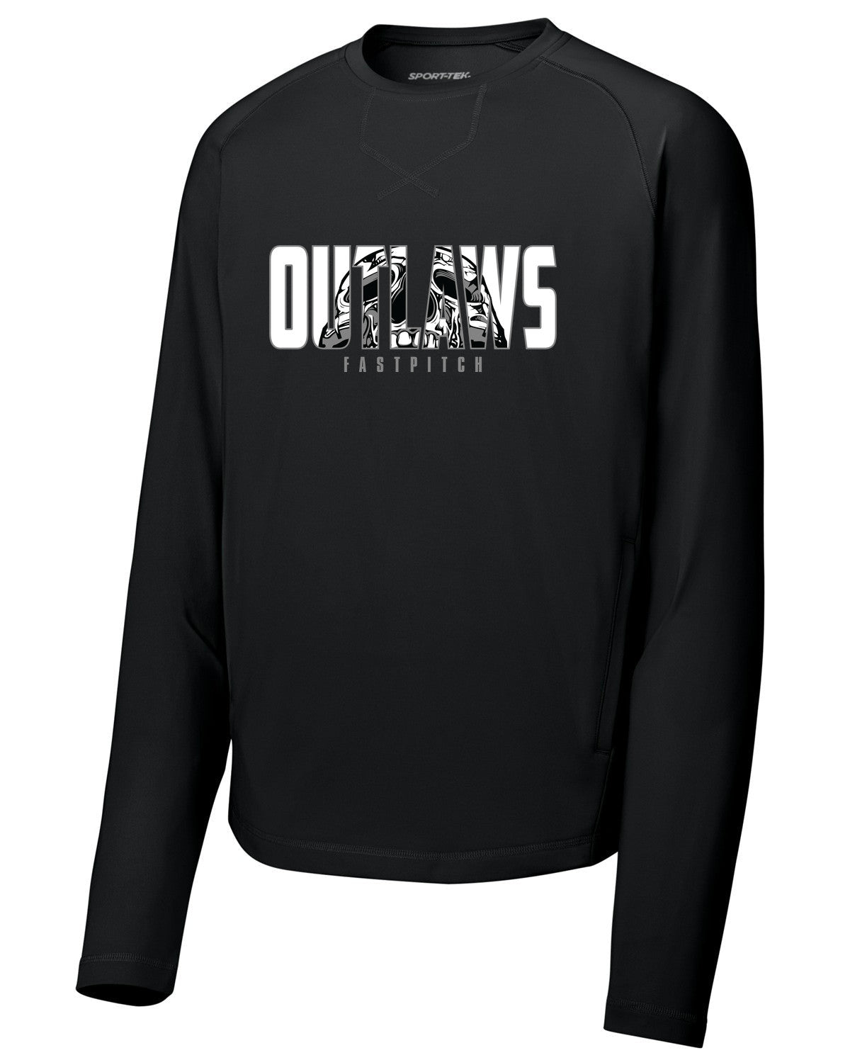 Sport-Wick Stretch Pocketed Crewneck