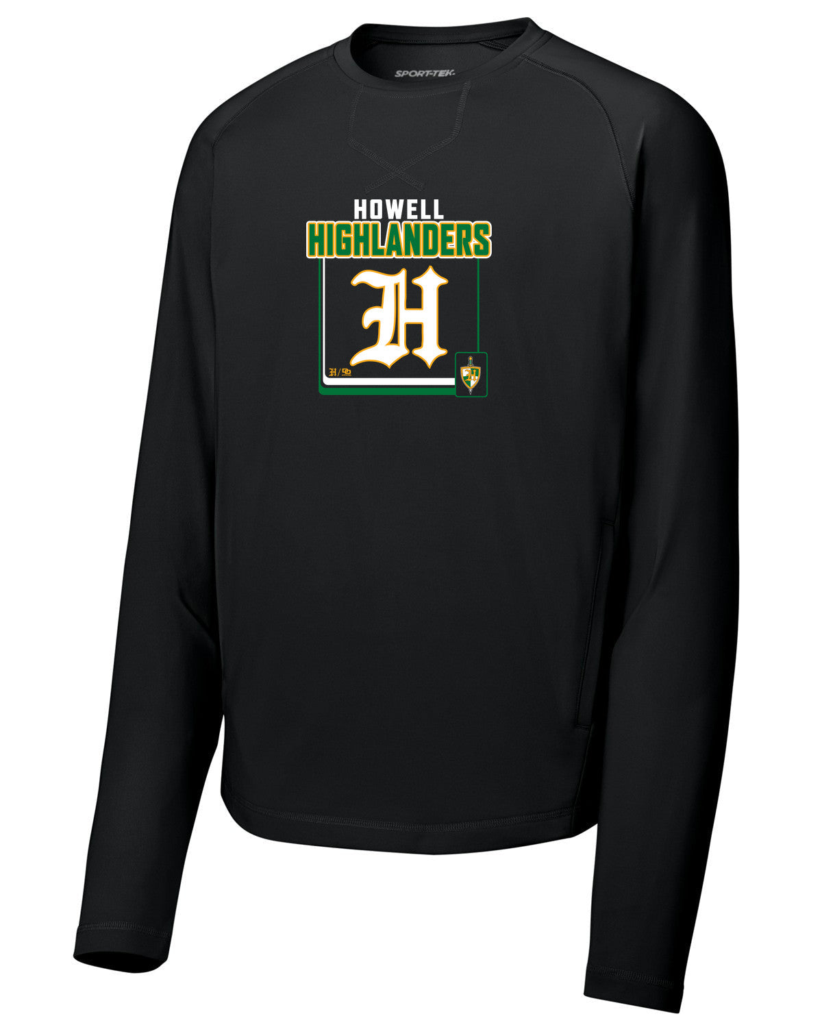 Sport-Wick Stretch Pocketed Crewneck