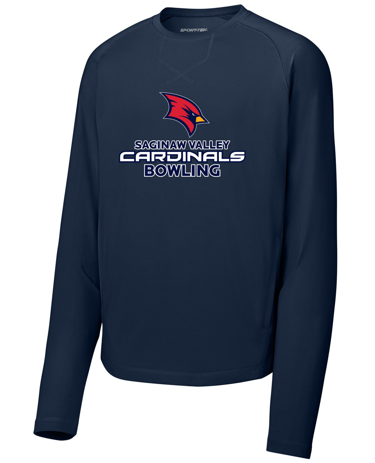 Sport-Wick Stretch Pocketed Crewneck