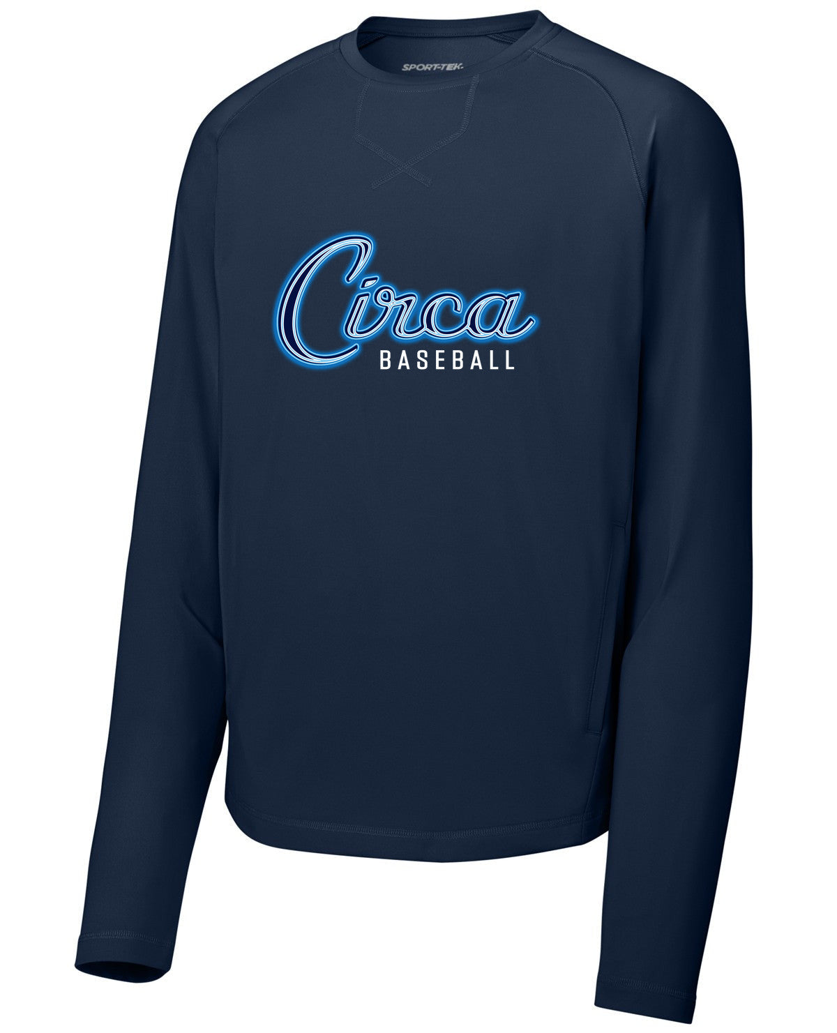 Sport-Wick Stretch Pocketed Crewneck