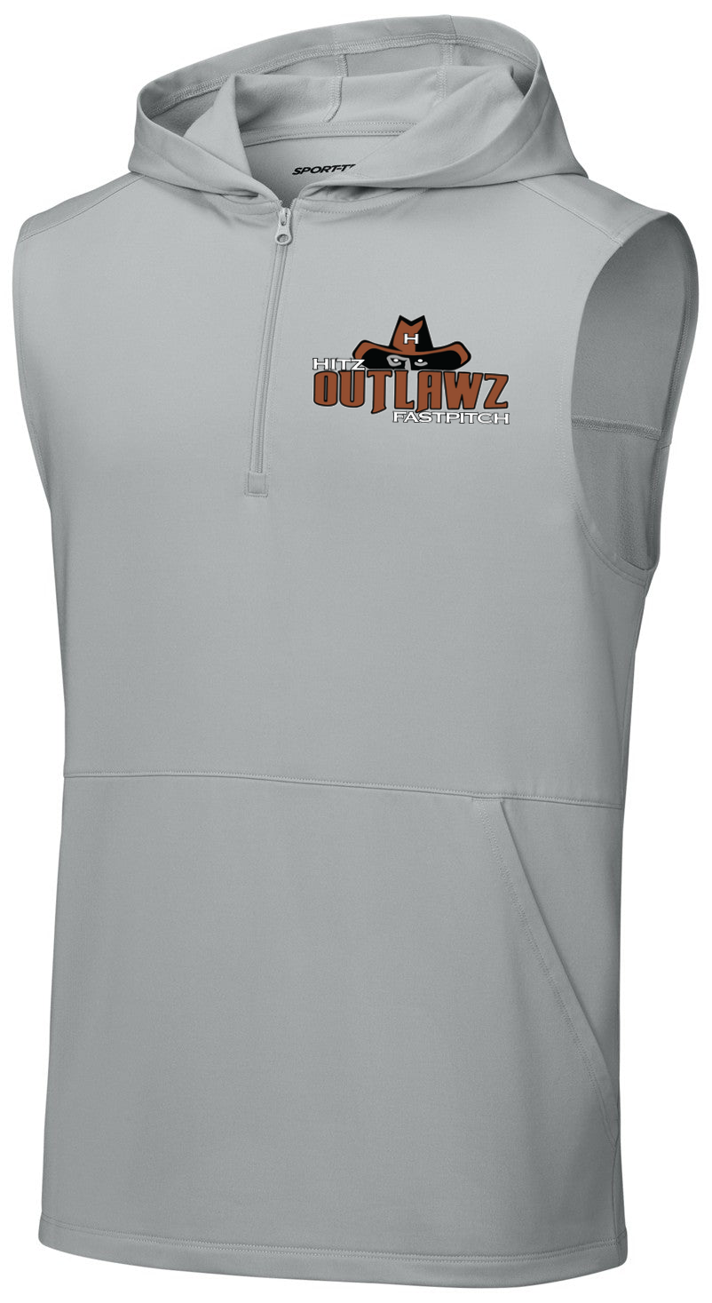 Sport-Wick Stretch Sleeveless Hooded 1/4-Zip