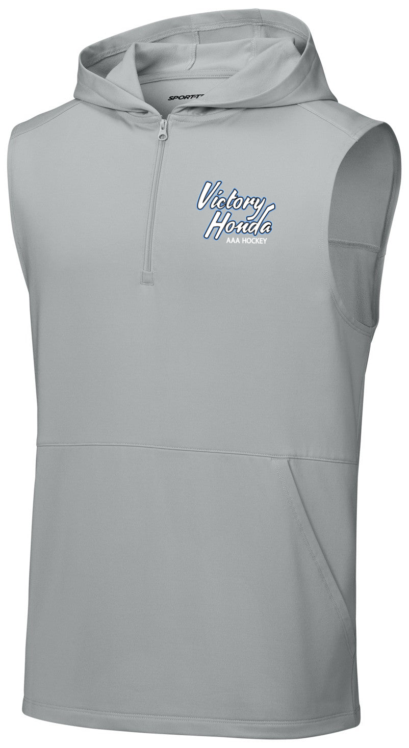 Sport-Wick Stretch Sleeveless Hooded 1/4-Zip