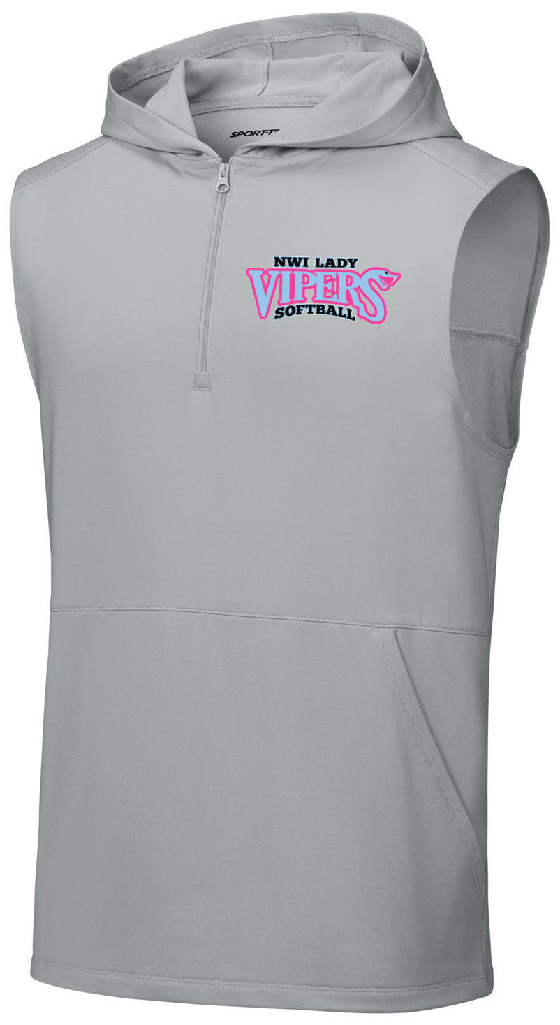 Sport-Wick Stretch Sleeveless Hooded 1/4-Zip
