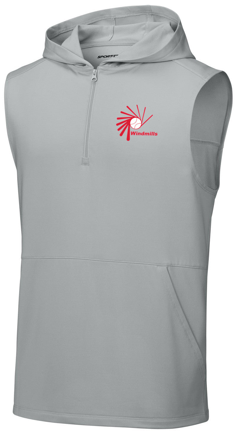 Sport-Wick Stretch Sleeveless Hooded 1/4-Zip