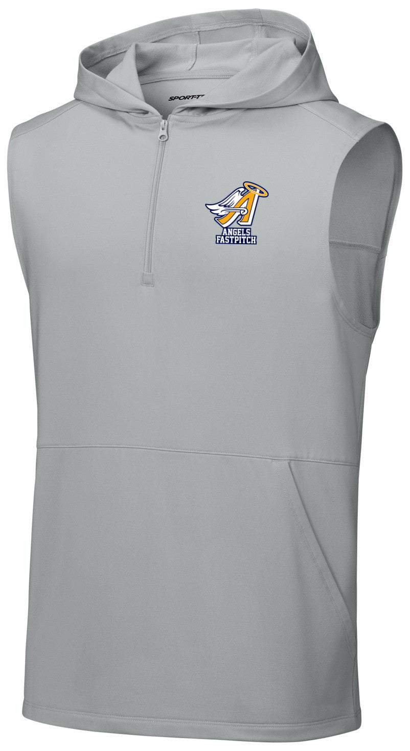 Sport-Wick Stretch Sleeveless Hooded 1/4-Zip