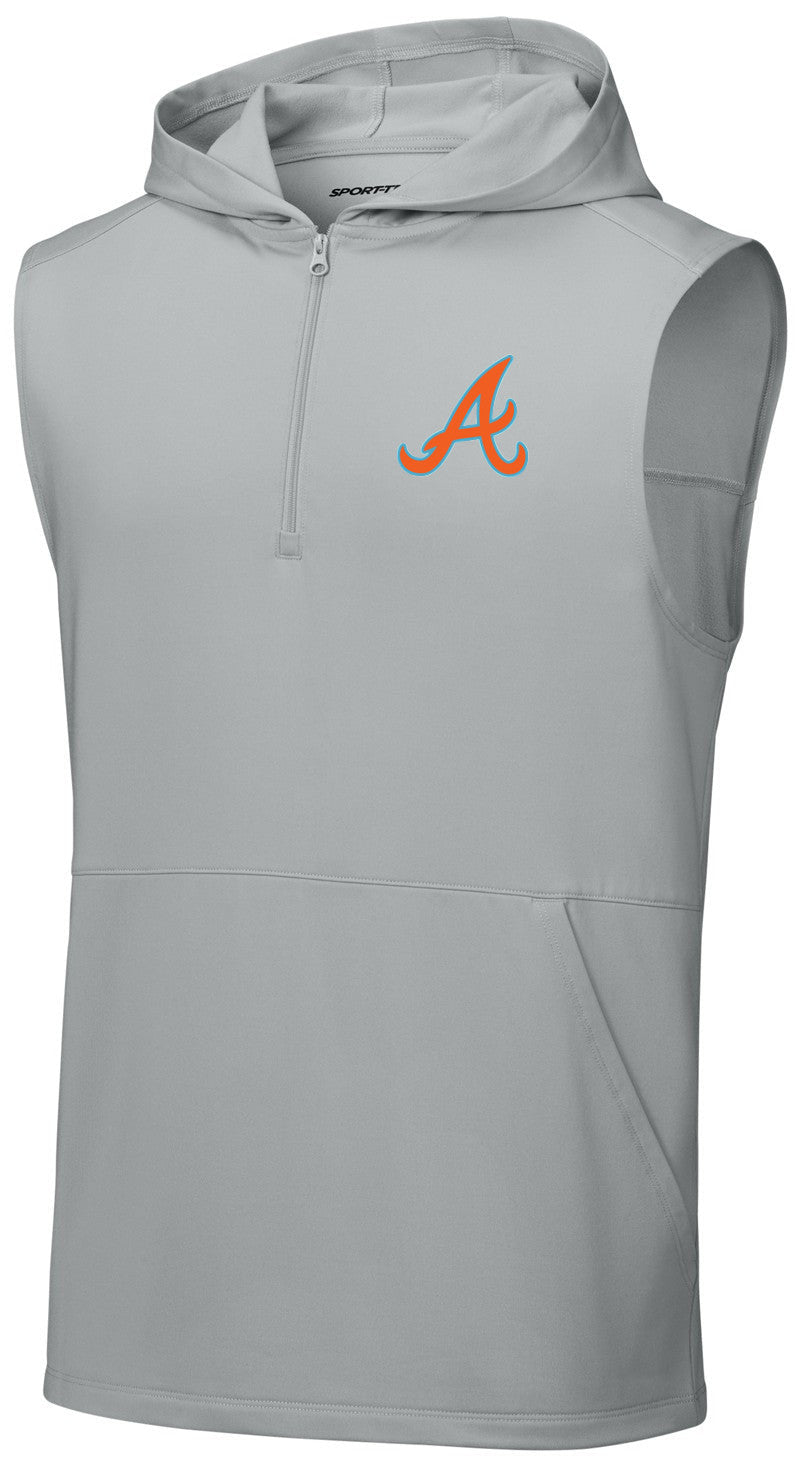 Sport-Wick Stretch Sleeveless Hooded 1/4-Zip
