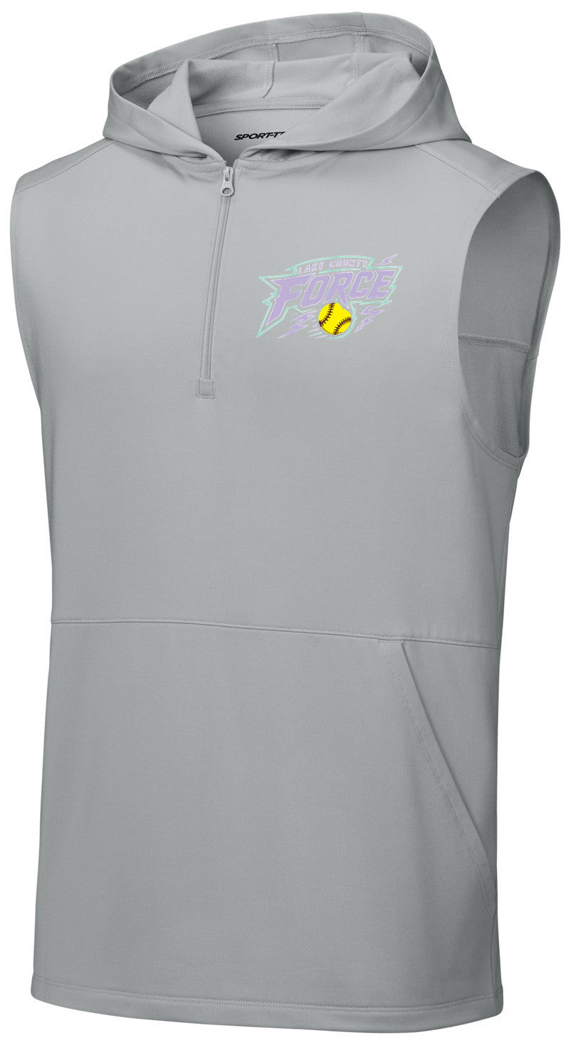 Sport-Wick Stretch Sleeveless Hooded 1/4-Zip