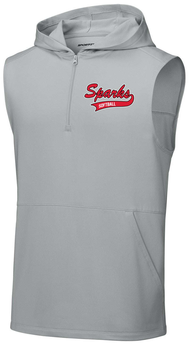 Sport-Wick Stretch Sleeveless Hooded 1/4-Zip