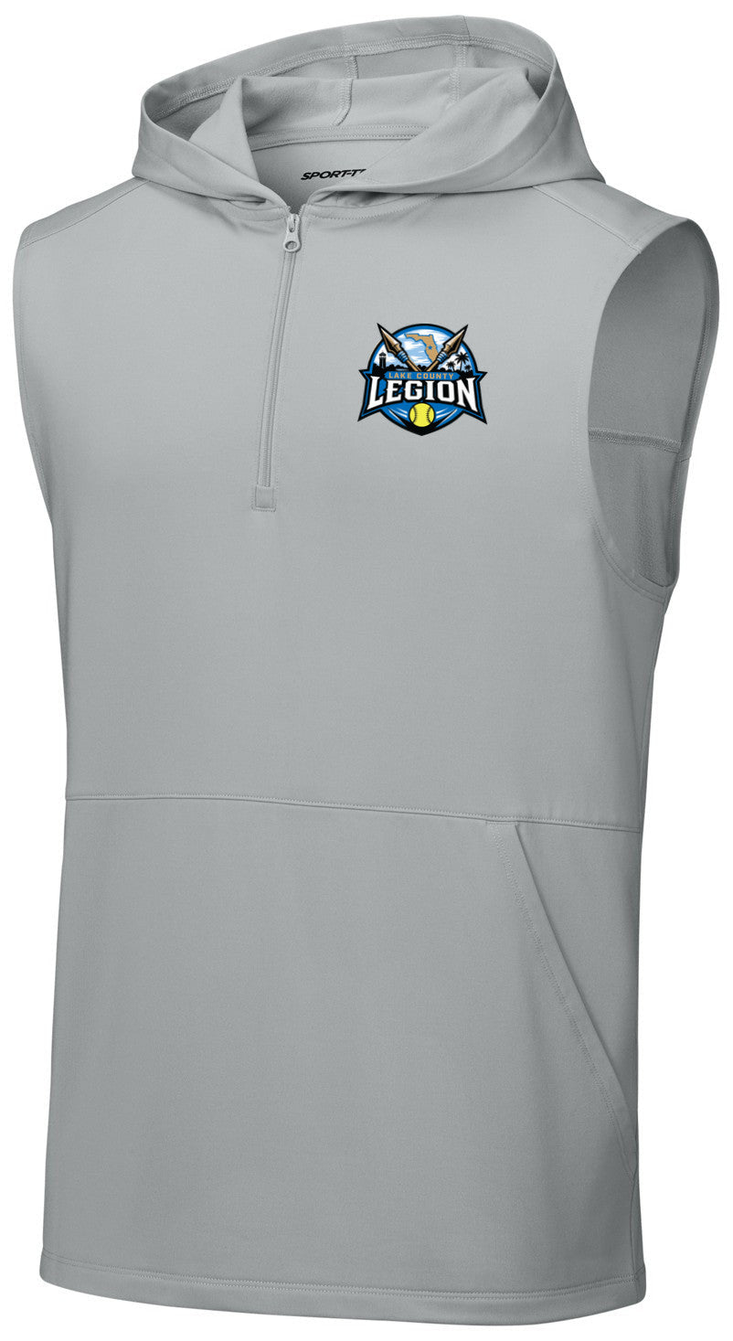 Sport-Wick Stretch Sleeveless Hooded 1/4-Zip