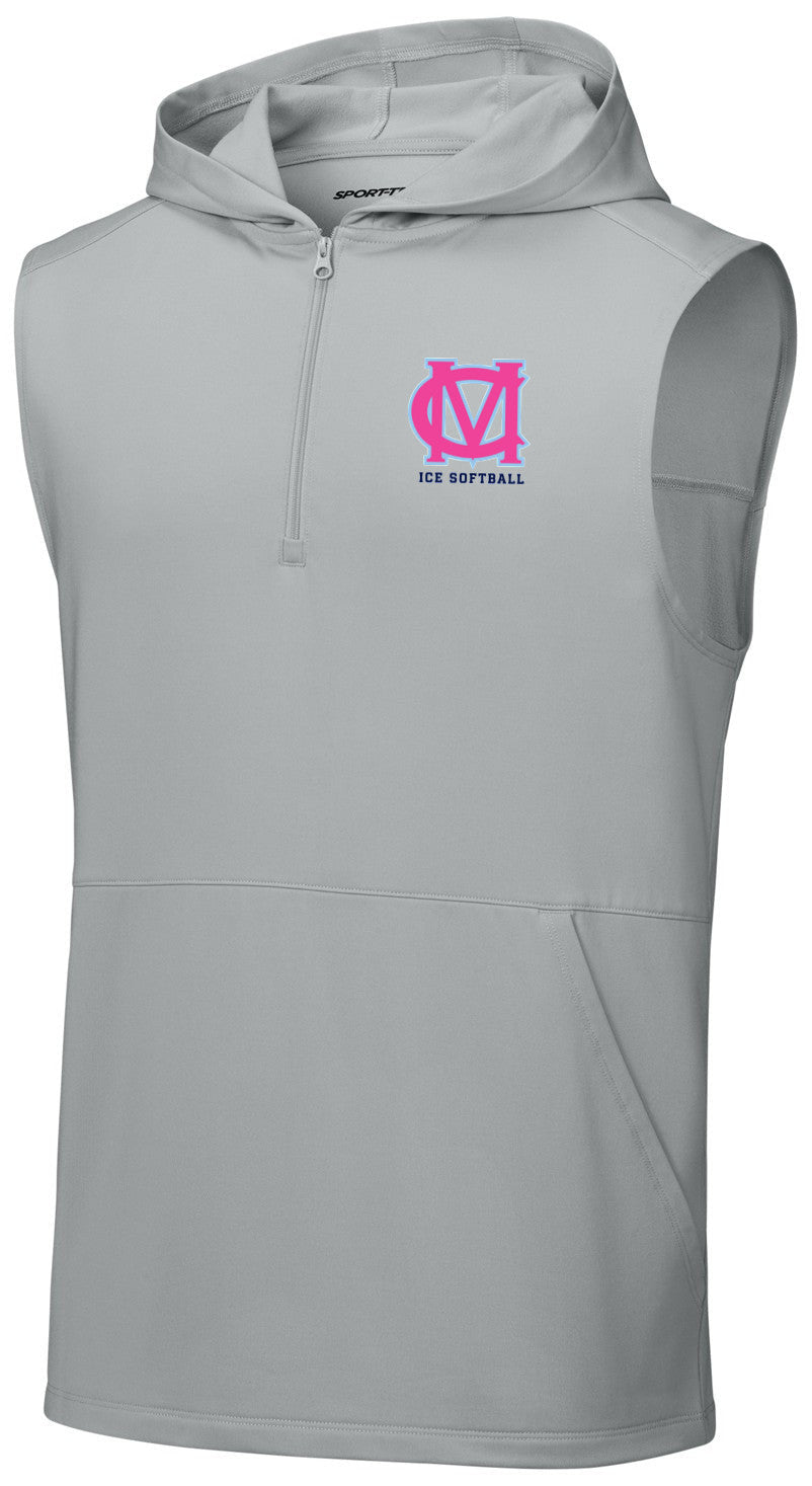 Sport-Wick Stretch Sleeveless Hooded 1/4-Zip