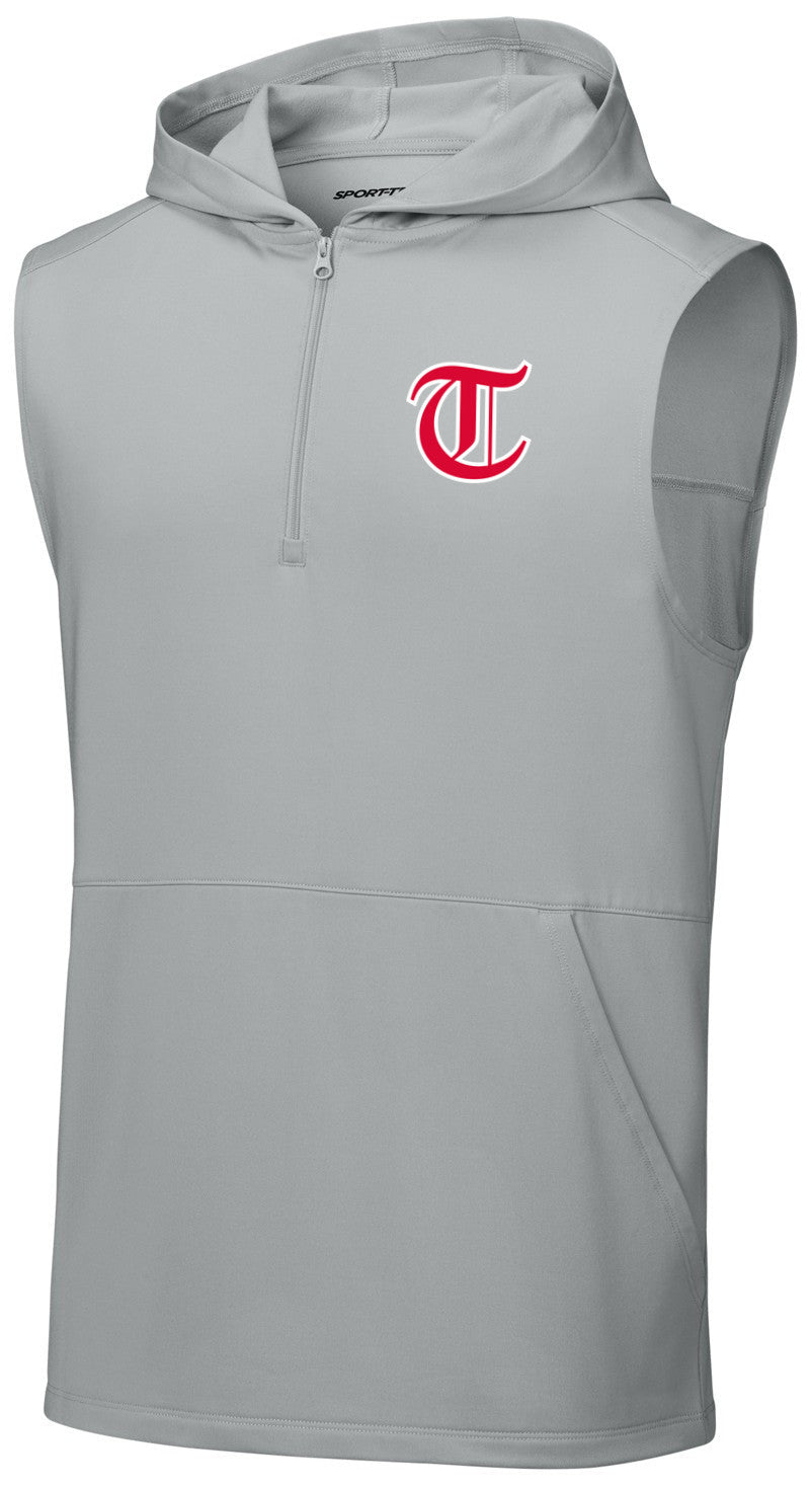 Sport-Wick Stretch Sleeveless Hooded 1/4-Zip
