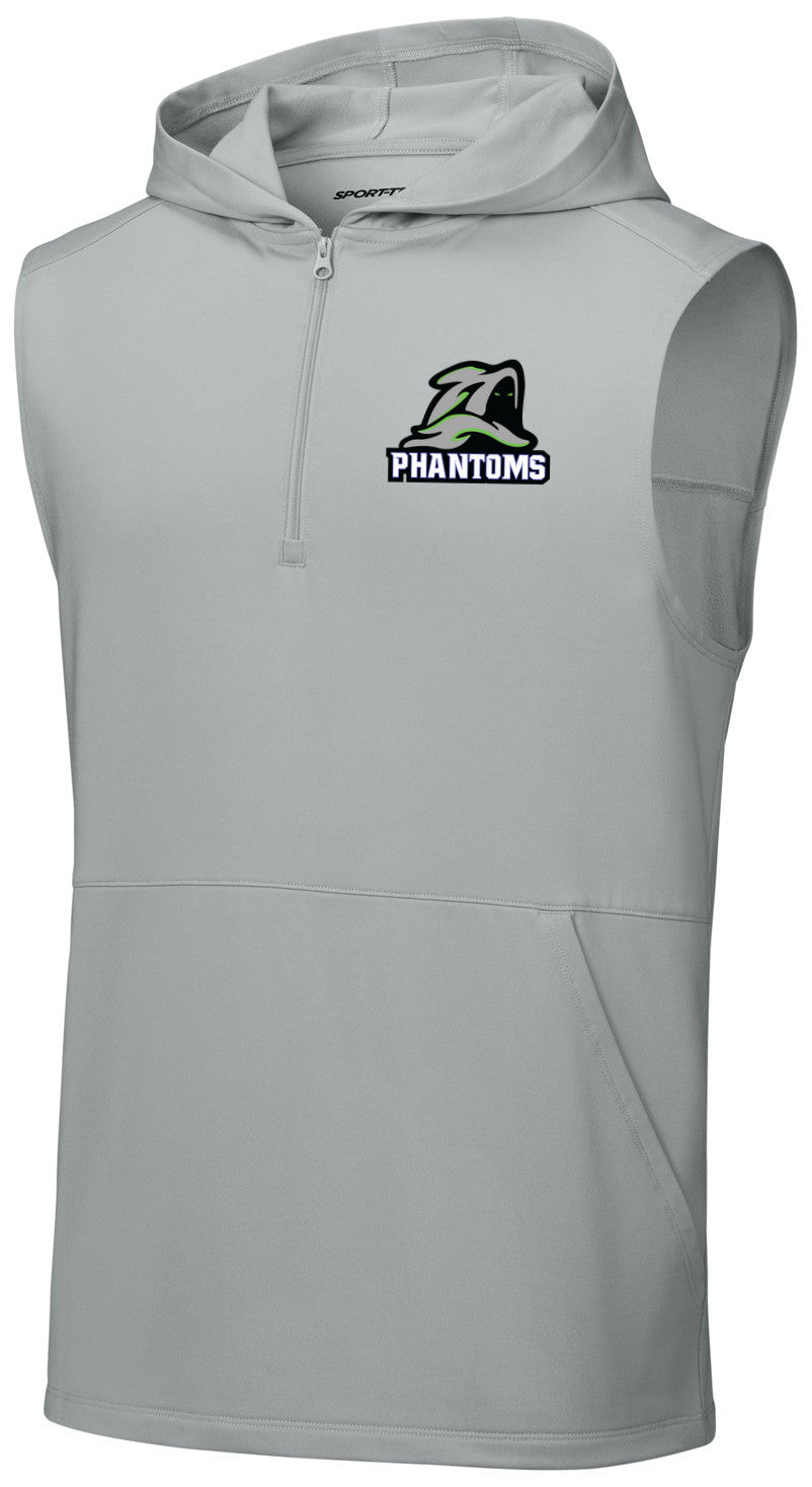 Sport-Wick Stretch Sleeveless Hooded 1/4-Zip