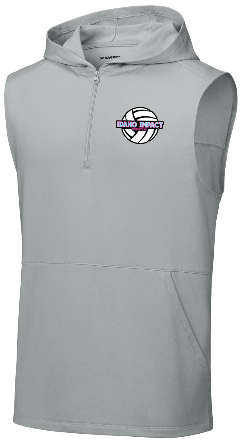 Sport-Wick Stretch Sleeveless Hooded 1/4-Zip