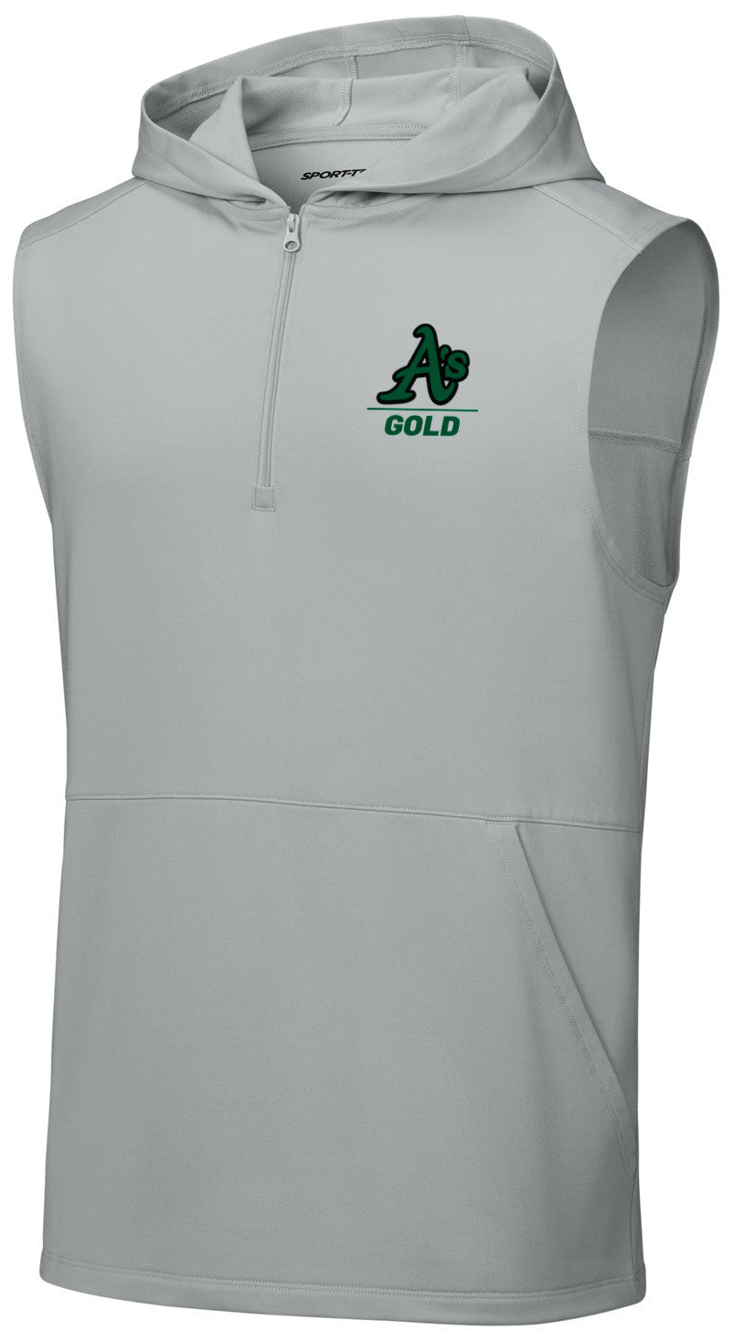 Sport-Wick Stretch Sleeveless Hooded 1/4-Zip