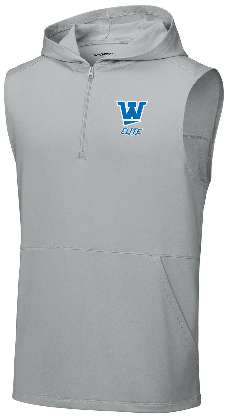Sport-Wick Stretch Sleeveless Hooded 1/4-Zip