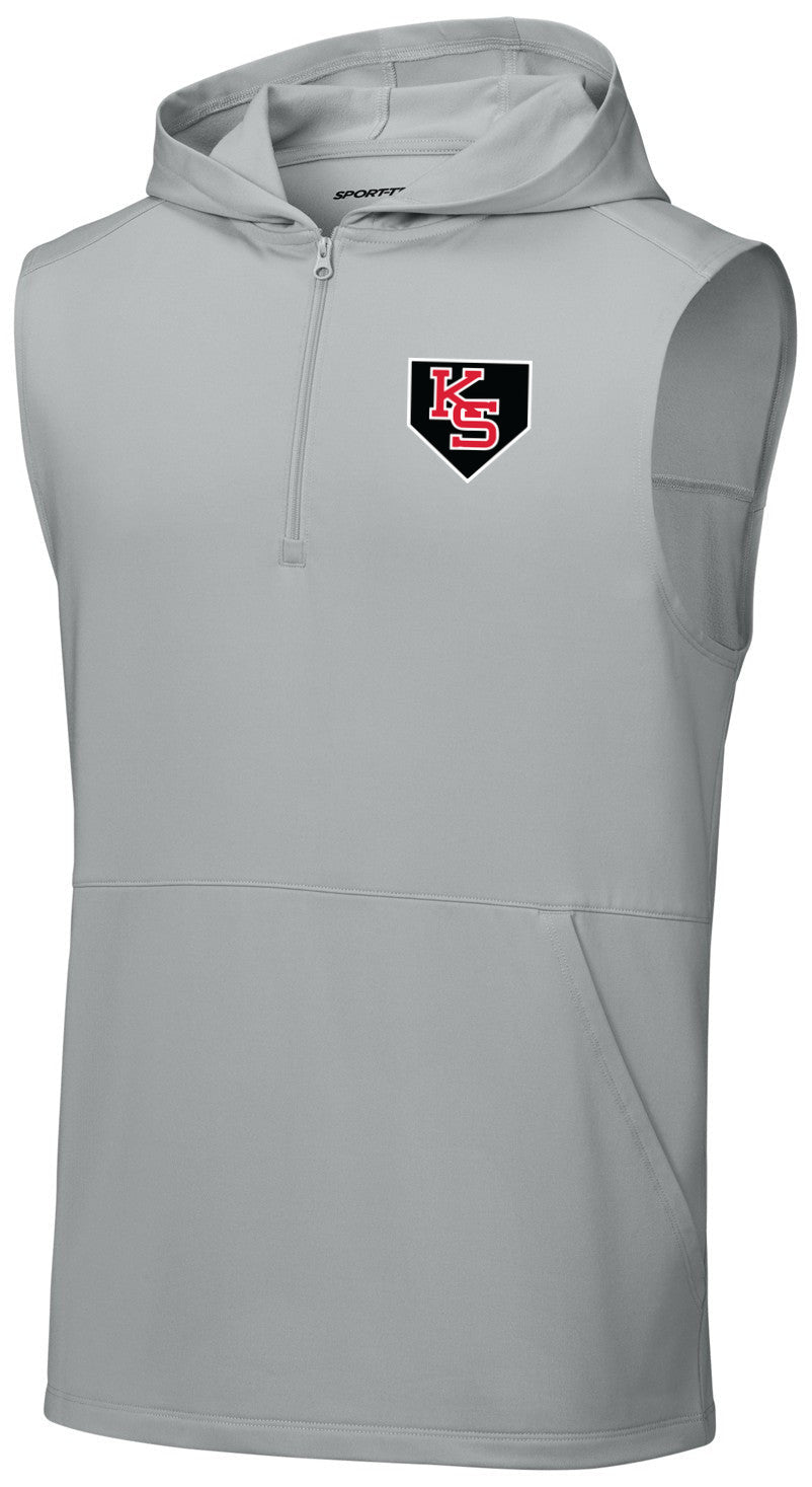 Sport-Wick Stretch Sleeveless Hooded 1/4-Zip