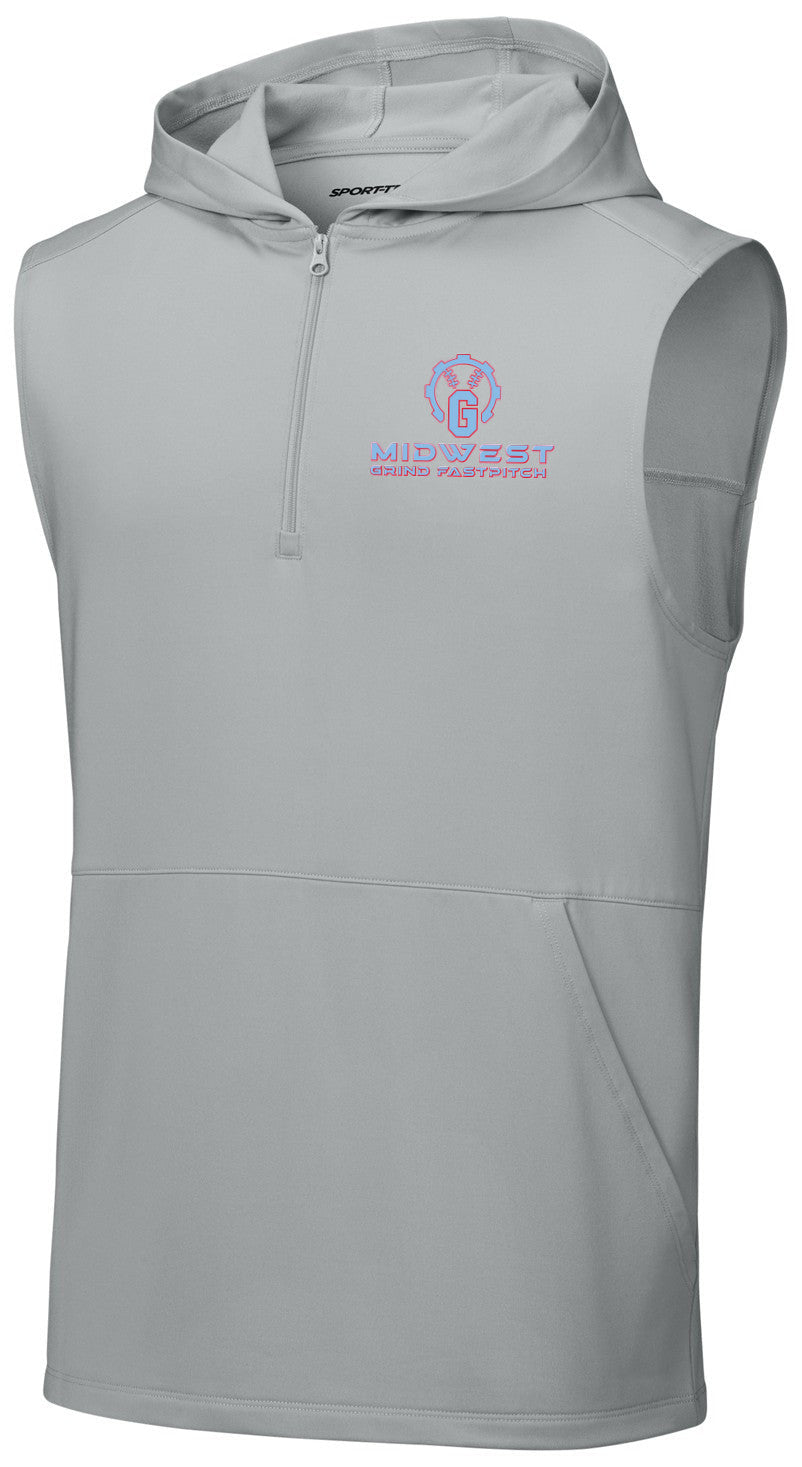 Sport-Wick Stretch Sleeveless Hooded 1/4-Zip